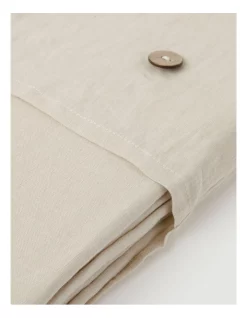 Hot Sale ???? Australian House & Garden Fringed Linen Tablecloth Natural ???? -Barcraft shop unnamed file 1005