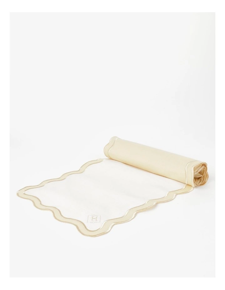 Buy π Heritage Florence Scalloped Edge Table Runner With Gold Rim β¨ 4 Buy π Heritage Florence Scalloped Edge Table Runner With Gold Rim β¨ - Image 2