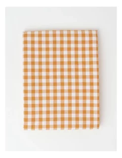 Budget 🎁 Heritage Gingham Table Cloth In Orange 🤩