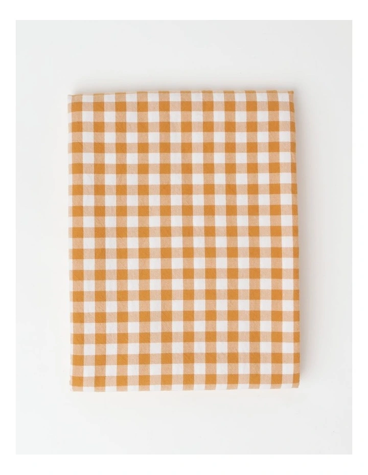 Budget 🎁 Heritage Gingham Table Cloth In Orange 🤩 3 Budget 🎁 Heritage Gingham Table Cloth In Orange 🤩