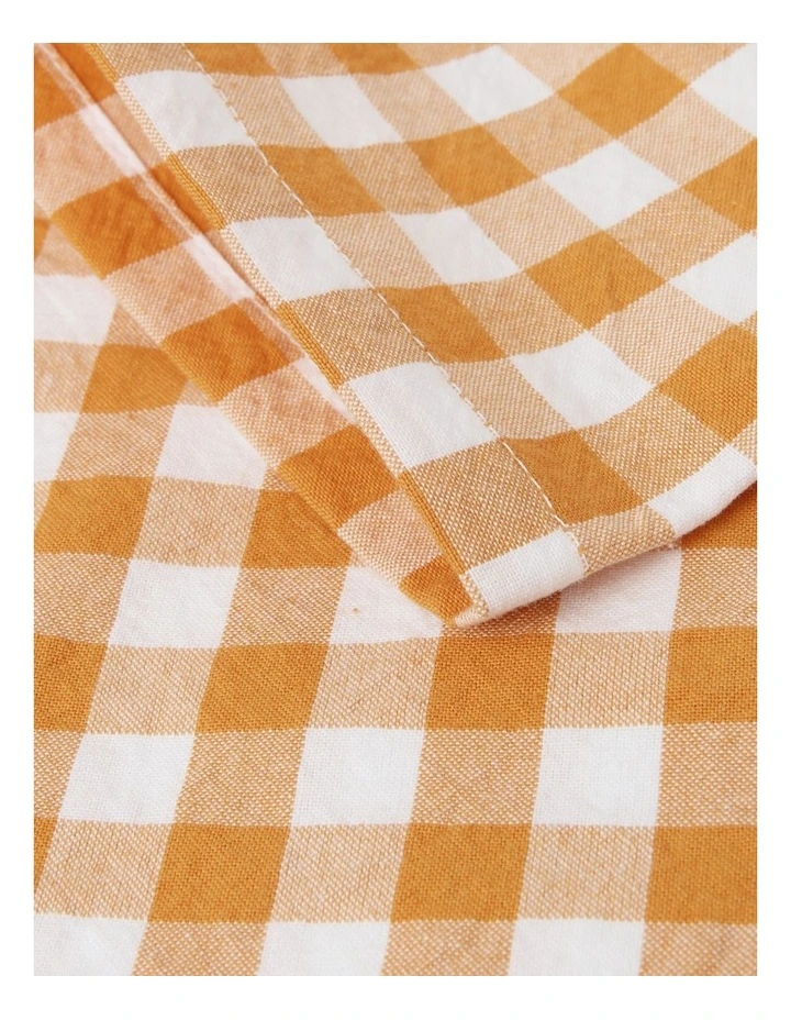 Budget 🎁 Heritage Gingham Table Cloth In Orange 🤩 5 Budget 🎁 Heritage Gingham Table Cloth In Orange 🤩 - Image 3
