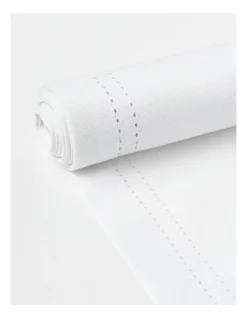 Flash Sale 🔥 Heritage Elizabeth Hemstitch Table Runner In White ❤️ -Barcraft shop unnamed file 1031