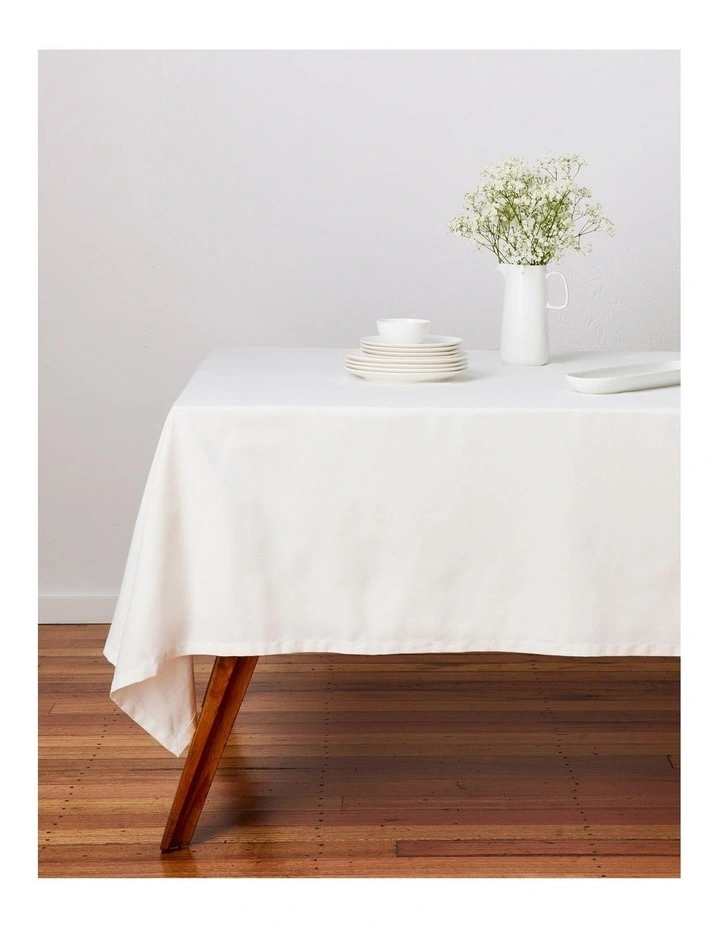 Promo 𧨠Maxwell & Williams Cotton Classics Rectangular Tablecloth 230x150cm Snow π₯° 8 Promo 𧨠Maxwell & Williams Cotton Classics Rectangular Tablecloth 230x150cm Snow π₯° - Image 6