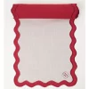 Brand new ???? Heritage Florence Scalloped Edge Table Runner In Red And White ???? 2 Brand new ???? Heritage Florence Scalloped Edge Table Runner In Red And White ???? -Barcraft shop unnamed file 1049