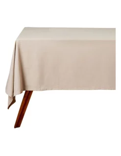 Wholesale 👏 Maxwell & Williams Cotton Classics Rectangular Tablecloth 300x150cm Pebble 😀