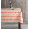 Best reviews of 🧨 Ladelle Eco Sorrento Recycled Cotton Table Cloth In Orange Stripe 💯
