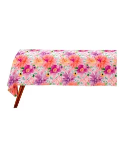 Deals 🌟 Maxwell & Williams Teas & C's Dahlia Daze Cotton Rectangular Tablecloth 270x150cm In Multi ✔️