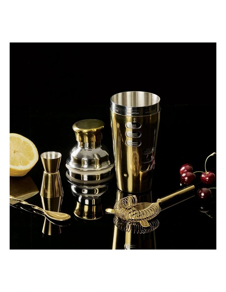 Top 10 π₯ Cooper & Co Mixologist 750ml Cocktail Bartender 4 Piece Set In Gold π 4 Top 10 π₯ Cooper & Co Mixologist 750ml Cocktail Bartender 4 Piece Set In Gold π - Image 2