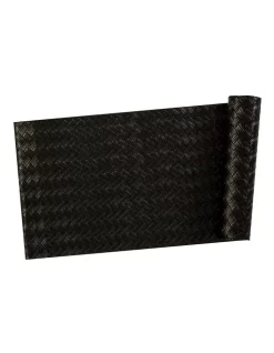 Discount 🎁 Maxwell & Williams Plait Leather Look 30x150cm Table Runner Black 🧨