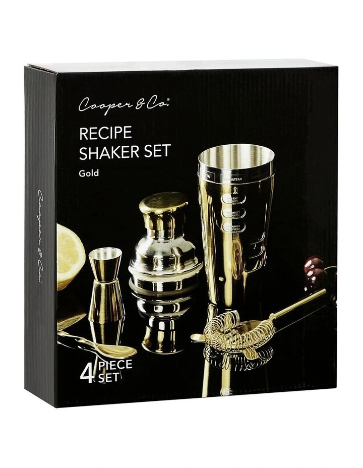 Top 10 π₯ Cooper & Co Mixologist 750ml Cocktail Bartender 4 Piece Set In Gold π 6 Top 10 π₯ Cooper & Co Mixologist 750ml Cocktail Bartender 4 Piece Set In Gold π - Image 4