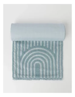 Best deal ⌛ Vue Arch Jacquard Table Runner Spa Blue 👏