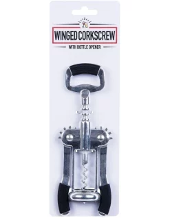 Buy 🌟 Living Today Winged Corkscrew Bottle Opener Silver 🧨