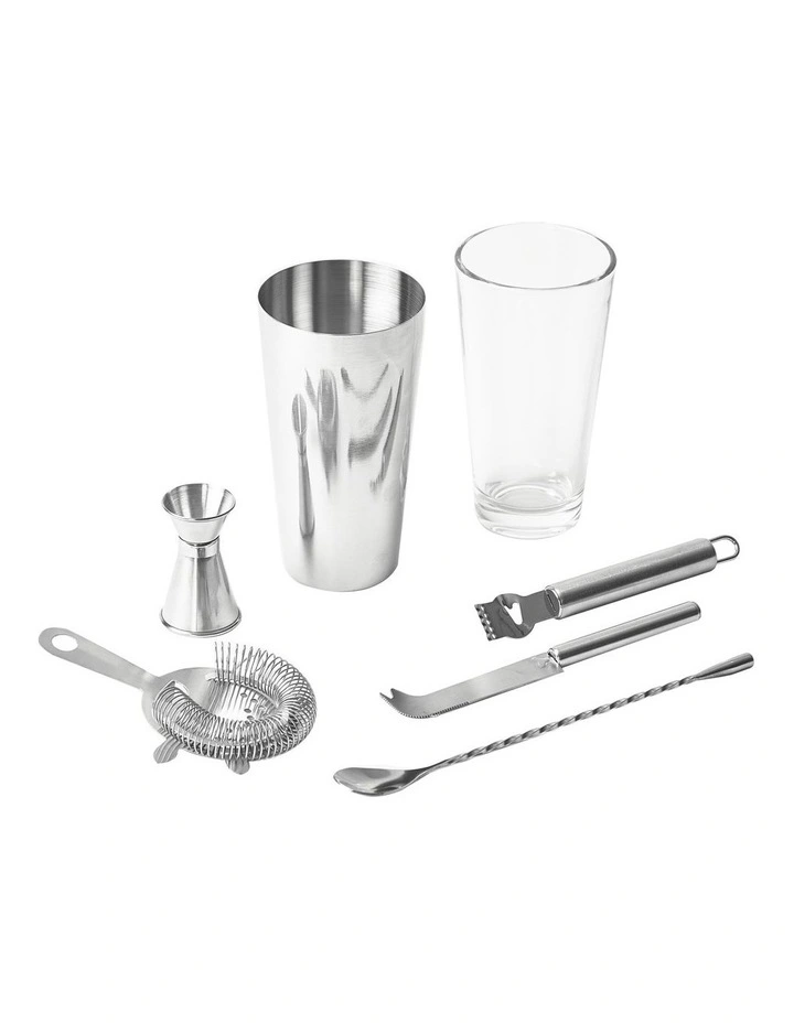 Outlet π₯ Cooper & Co Mixologist 800ml Cocktail Bartender 7 Piece Set In Silver π 3 Outlet π₯ Cooper & Co Mixologist 800ml Cocktail Bartender 7 Piece Set In Silver π