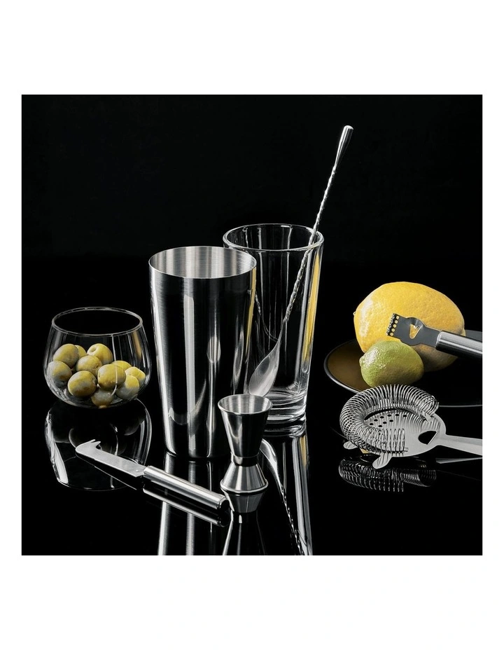Outlet π₯ Cooper & Co Mixologist 800ml Cocktail Bartender 7 Piece Set In Silver π 4 Outlet π₯ Cooper & Co Mixologist 800ml Cocktail Bartender 7 Piece Set In Silver π - Image 2
