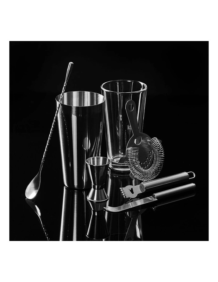 Outlet π₯ Cooper & Co Mixologist 800ml Cocktail Bartender 7 Piece Set In Silver π 5 Outlet π₯ Cooper & Co Mixologist 800ml Cocktail Bartender 7 Piece Set In Silver π - Image 3