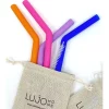 Best Sale 😍 Lujo Home Silicone Straws Set In Dark 🌟
