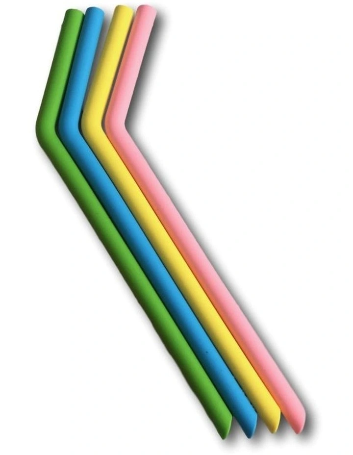 Best Sale π Lujo Home Silicone Straws Set In Pastel π 4 Best Sale π Lujo Home Silicone Straws Set In Pastel π - Image 2