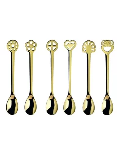 Best Pirce 🌟 Bugatti Italy Lucky Charm Moka Spoons Gold 🎁