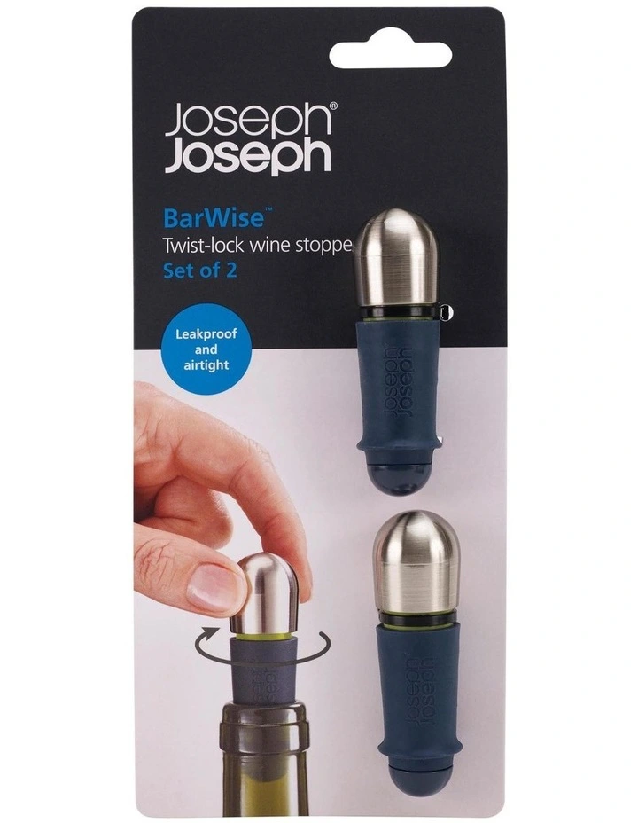 Flash Sale ๐ฅ Joseph Joseph BarWise Twist-Lock Wine Stopper Set Of 2 ๐ฅ 3 Flash Sale ๐ฅ Joseph Joseph BarWise Twist-Lock Wine Stopper Set Of 2 ๐ฅ