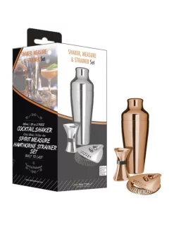 Promo 🌟 Uber Bar Tools Shake Measure & Strain Pack Copper 🎁