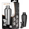 Brand new 🥰 Uber Bar Tools Shaker & Jigger Set Platinum Black 🎁 -Barcraft shop unnamed file 341