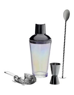 Hot Sale 😀 Salt&pepper Atlas Cocktail Set 4pc In Luster 🔔
