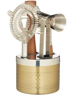 Cheap β€οΈ BarCraft 5 Piece Gift Boxed Cocktail Tool Set β¨