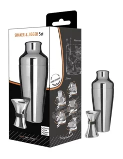 Coupon 💯 Uber Bar Tools Shaker & Jigger Set Chrome 💯
