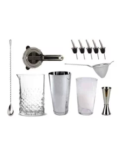 Flash Sale ⭐ Cocktail Kit Bartender's Bar Kit With Boston Shaker And Glass ✔️
