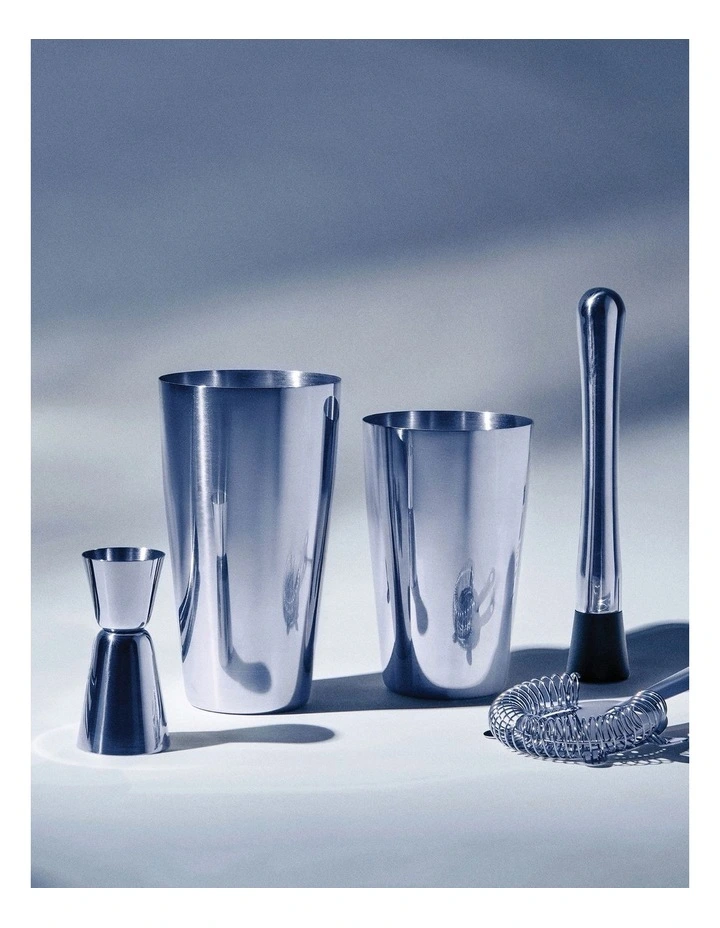 New π― Salt&pepper Bond Boston Shaker Set 5 Piece Silver π 4 New π― Salt&pepper Bond Boston Shaker Set 5 Piece Silver π - Image 2