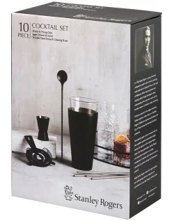 Budget ???? Stanley Rogers 10 Piece Cocktail Set Black ???? -Barcraft shop unnamed file 50