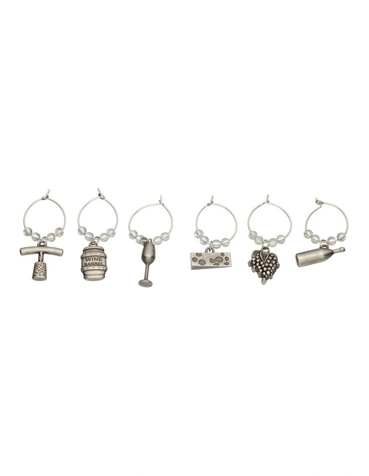 New π BarCraft 6 Piece Set Wine Charms π 3 New π BarCraft 6 Piece Set Wine Charms π
