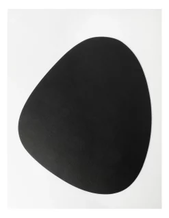 Best deal 😉 Vue Leather-look Placemat Set Of 4 Black 🧨