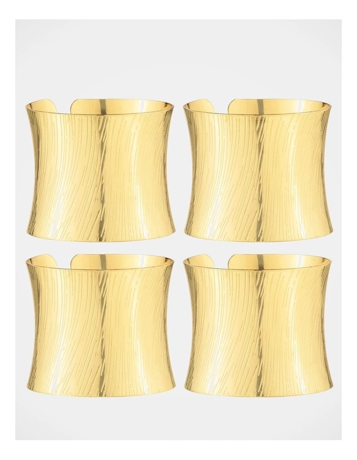 Wholesale π― Heritage Luxe Vintage Metal 4pc Napkin Ring Set In Gold π 5 Wholesale π― Heritage Luxe Vintage Metal 4pc Napkin Ring Set In Gold π - Image 3