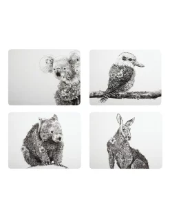Best reviews of π€© Maxwell & Williams Marini Ferlazzo Animals Of Australia 34x26.5cm Set Of 4 Gift Boxed Cork Back Placemat βοΈ