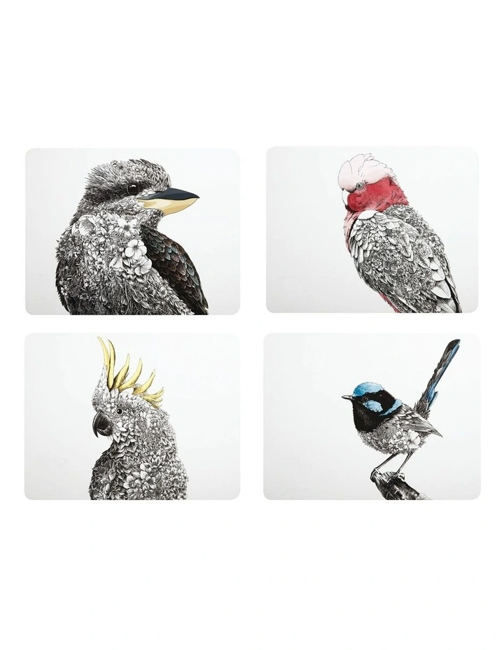 Cheap ⭐ Maxwell & Williams Marini Ferlazzo Birds Of Australia 34x26.5cm Set Of 4 Gift Boxed Cork Back Placemat 🔥 3 Cheap ⭐ Maxwell & Williams Marini Ferlazzo Birds Of Australia 34x26.5cm Set Of 4 Gift Boxed Cork Back Placemat 🔥