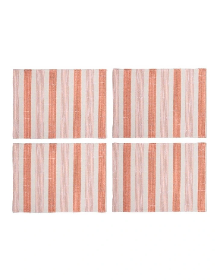 Cheap β Ladelle Eco Sorrento Recycled Cotton Placemat Set Of 4 In Orange π 3 Cheap β Ladelle Eco Sorrento Recycled Cotton Placemat Set Of 4 In Orange π