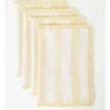 Cheap 😍 Australian House & Garden Fringed Linen Placemat Set Of 4 Wide Stripe In Yellow 🤩 -Barcraft shop unnamed file 670