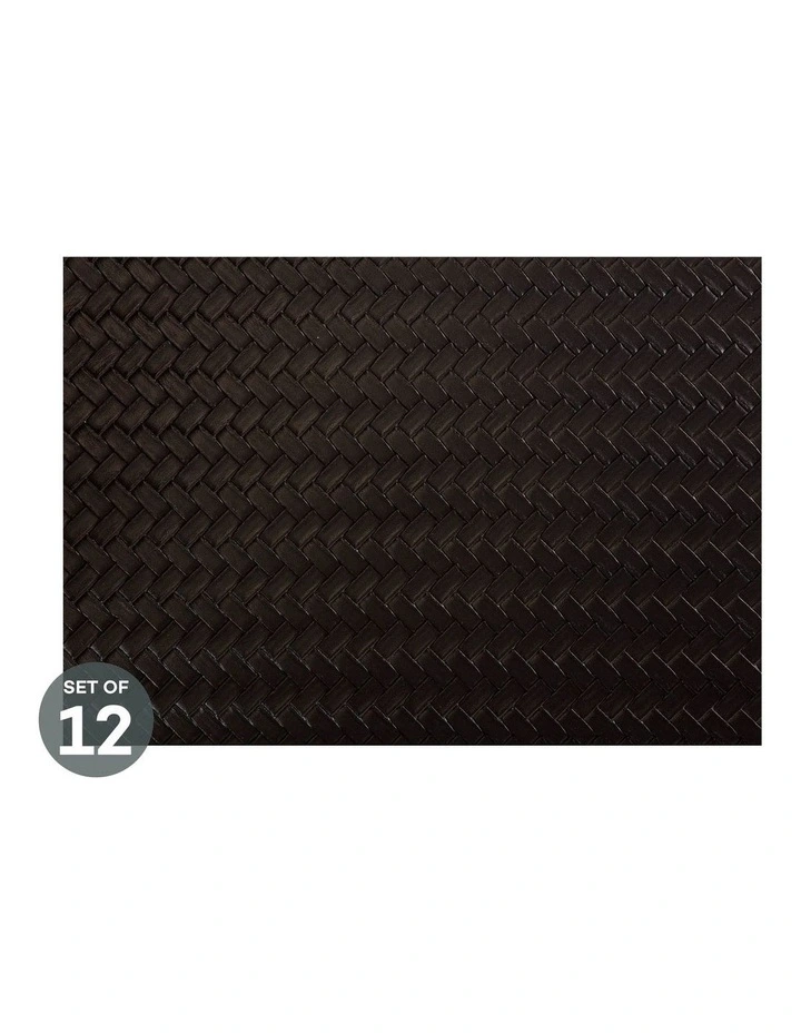 Table Accents Leather Look Placemat 43x30cm Black Plait Set of 12 Cheap ???? Maxwell & Williams Table Accents Leather Look Placemat 43x30cm Black Plait Set Of 12 ???? -Barcraft shop unnamed file 697