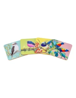 Deals 🌟 Maxwell & Williams Katherine Castle Bird Talk Cork Coaster Set Of 4 Gift Boxed In Assorted 😍 -Barcraft shop unnamed file 702