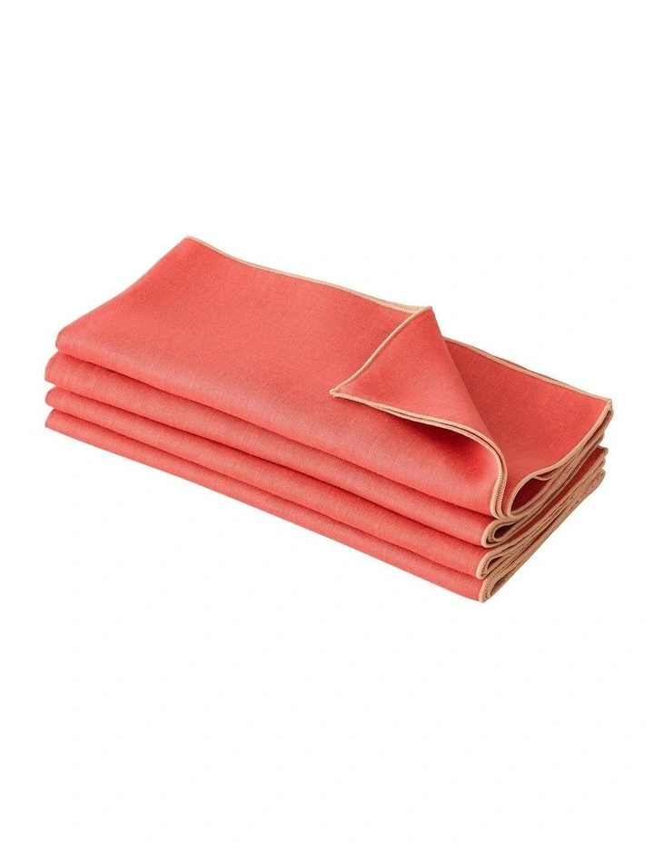 Best Pirce ๐ Sheridan Abbotson Napkin Set Of 4 In Washed Red ๐คฉ 5 Best Pirce ๐ Sheridan Abbotson Napkin Set Of 4 In Washed Red ๐คฉ - Image 3