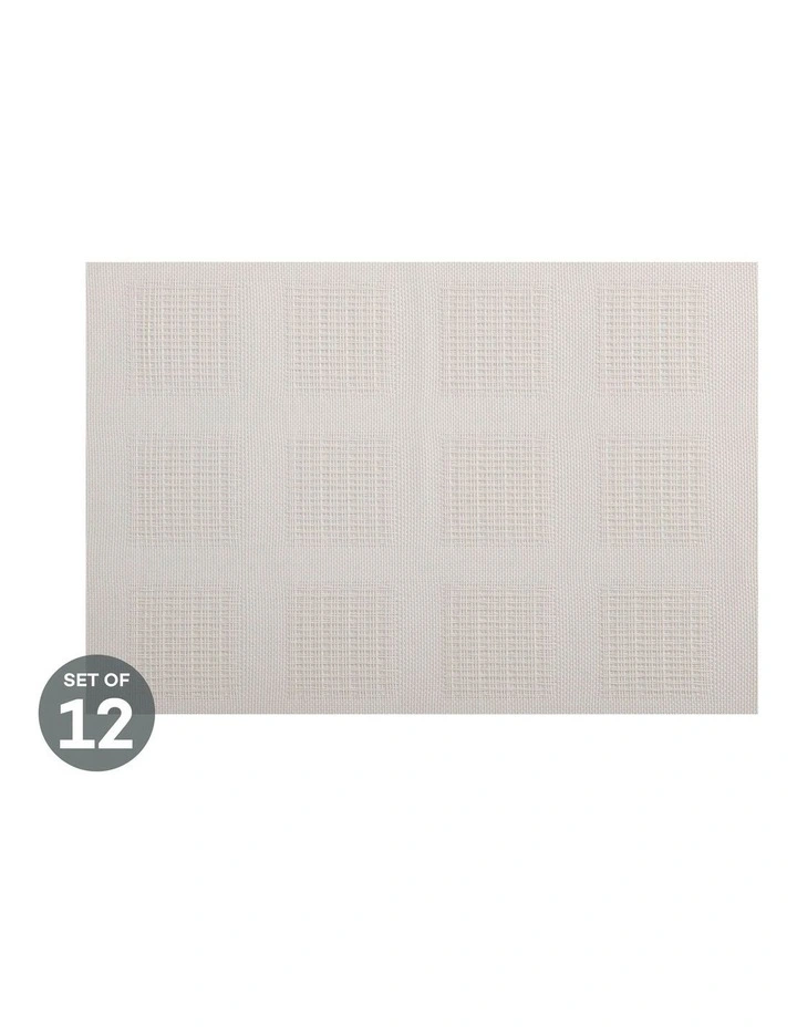 Placemat 45x30cm White Squares Set of 12 Flash Sale ???? Maxwell & Williams Placemat 45x30cm White Squares Set Of 12 ???? -Barcraft shop unnamed file 758