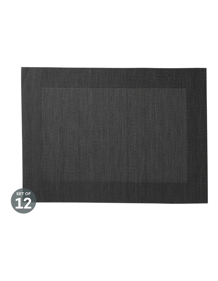 New π€© Maxwell & Williams Placemat Wide Border 45x30cm Charcoal Set Of 12 π 3 New π€© Maxwell & Williams Placemat Wide Border 45x30cm Charcoal Set Of 12 π
