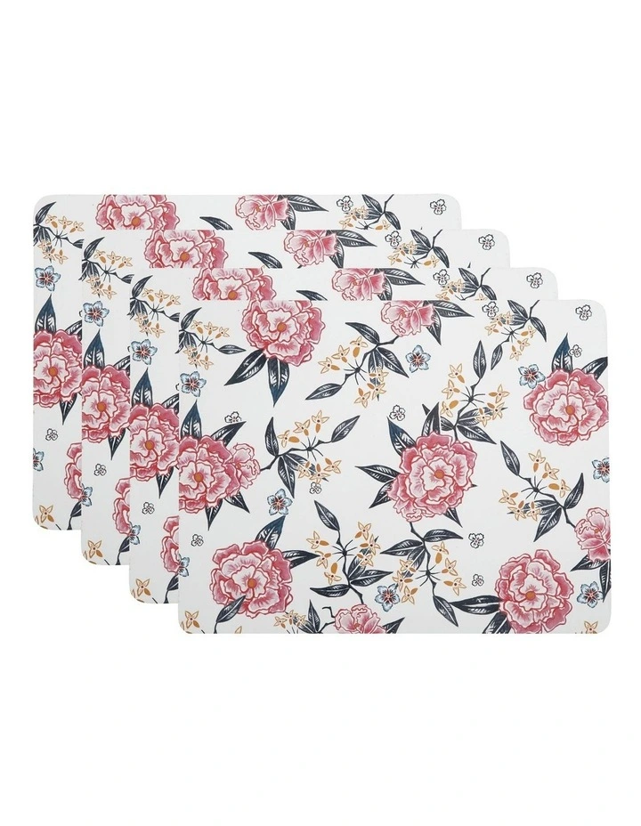 New 𧨠Maxwell & Williams Peony Cork Back Placemat 34x26.5cm Set Of 4 Gift Boxed β 3 New 𧨠Maxwell & Williams Peony Cork Back Placemat 34x26.5cm Set Of 4 Gift Boxed β