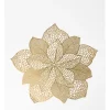 Outlet 🛒 Heritage Poinsettia Placemat Set Of 4 In Gold 🔔