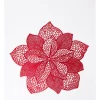 Budget 😀 Heritage Poinsettia Placemat Set Of 4 In Red ❤️ -Barcraft shop unnamed file 793