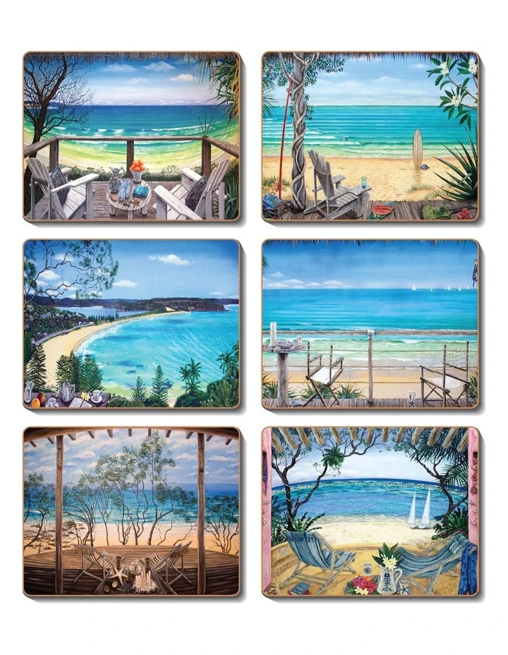 Discount π Cinnamon Coastal Verandahs Set Of 6 Placemats π 3 Discount π Cinnamon Coastal Verandahs Set Of 6 Placemats π