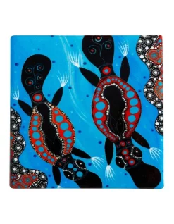 New ???? Maxwell & Williams Melanie Hava Journeys Ceramic Coaster 10cm Platypuses ????