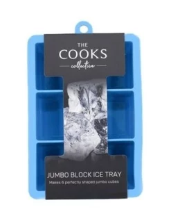 Budget ✔️ The Cooks Collective Jumbo 6 Cube Ice Tray Blue ????