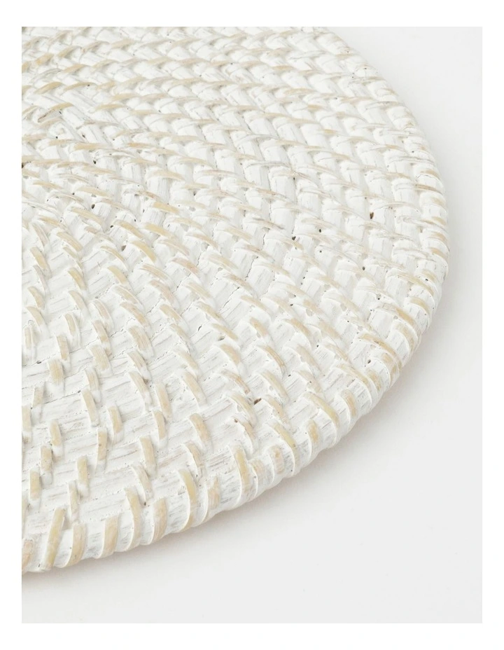 Buy π Australian House & Garden Flat Rattan Placemat Cream π 4 Buy π Australian House & Garden Flat Rattan Placemat Cream π - Image 2